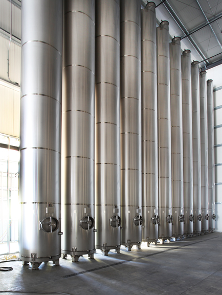 Draxton tall narrow wine tanks