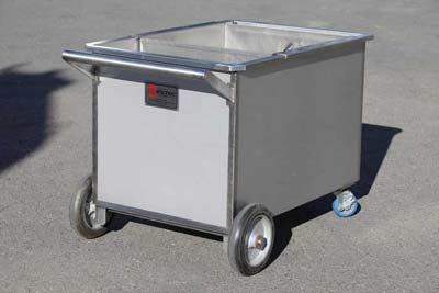 winery screened roller cart